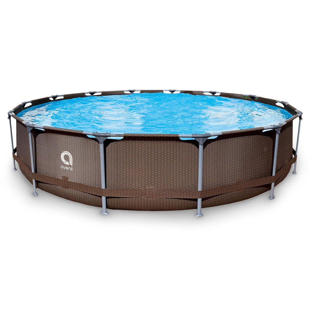 15 Foot x 33 Inch Steel Frame Above Ground Swimming Pool L22339