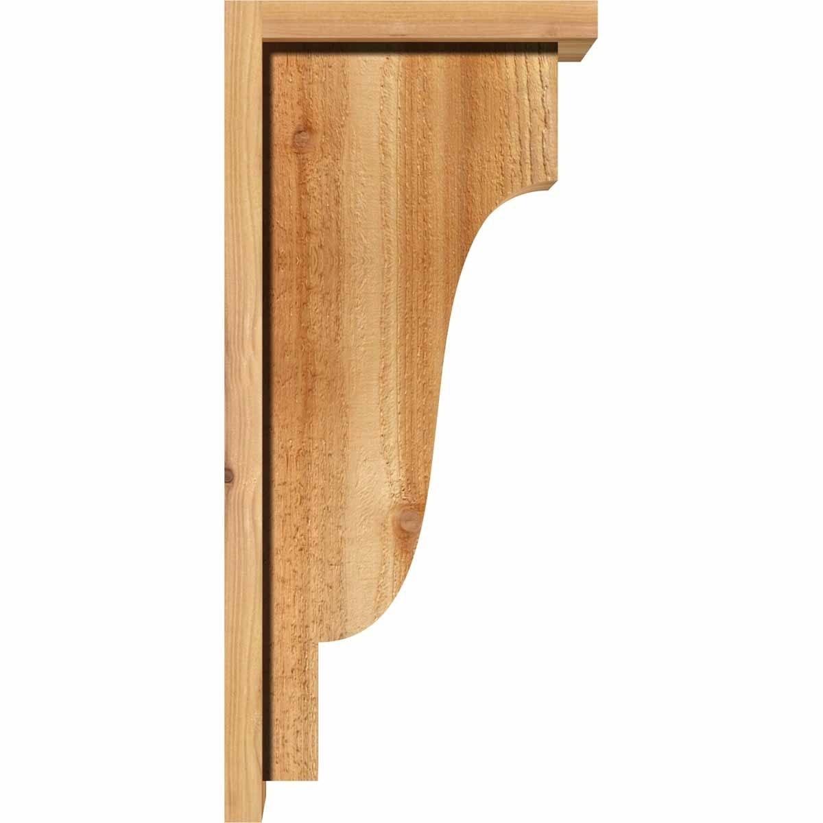 Rough Sawn Corbel with Backplate, Western Red Cedar B90761