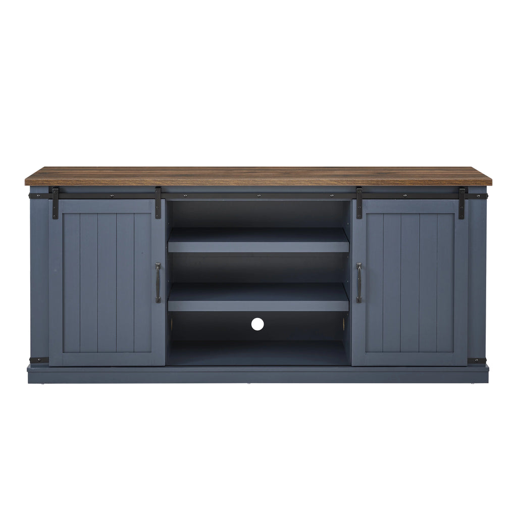 Farmhouse Sliding Barn Door TV Stand V549