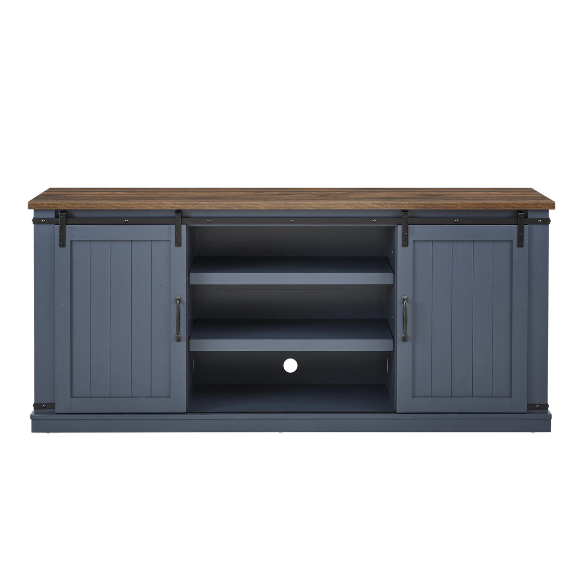 Farmhouse Sliding Barn Door TV Stand V549