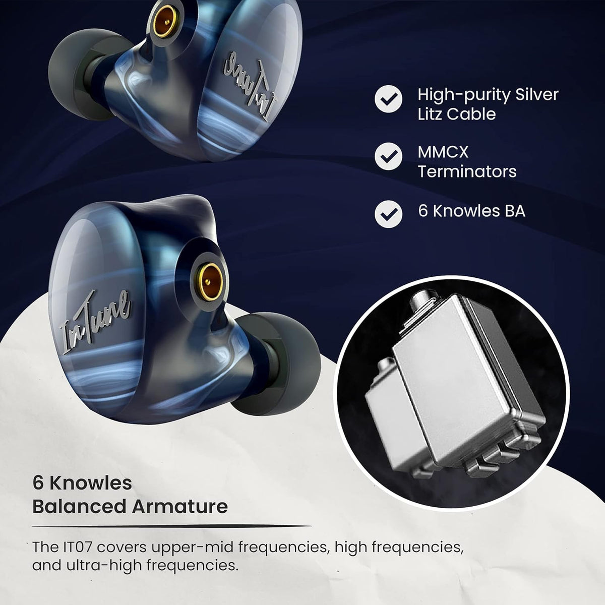 7-Driver In-Ear Monitor with Detachable Audio Cable C86368