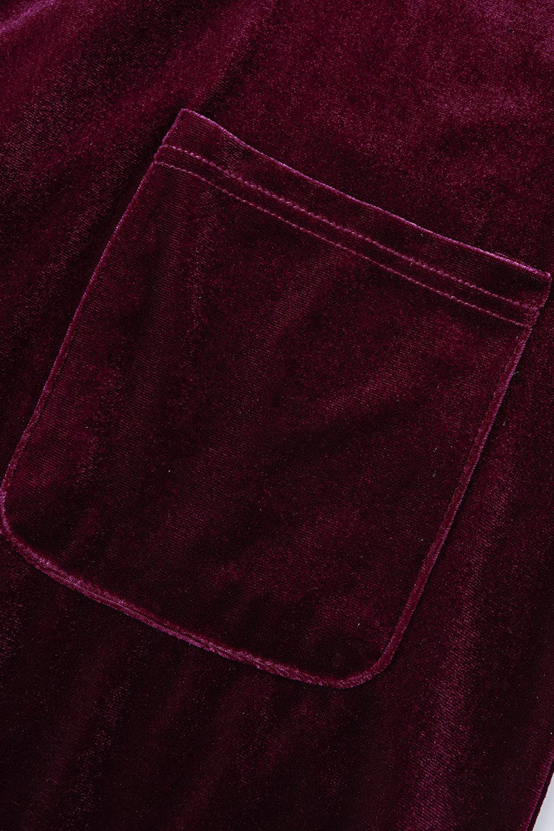 Casual Solid Patchwork Pocket Turndown Collar Outerwear M627