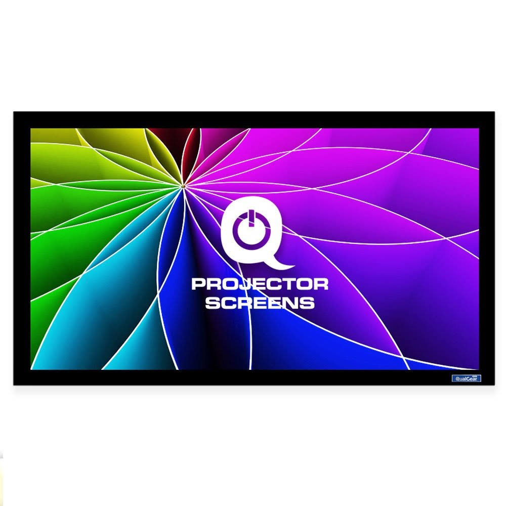 110-inch Fixed Frame Projector Screen 16:9 4K HD 1.0 Gain Acoustic White H420630