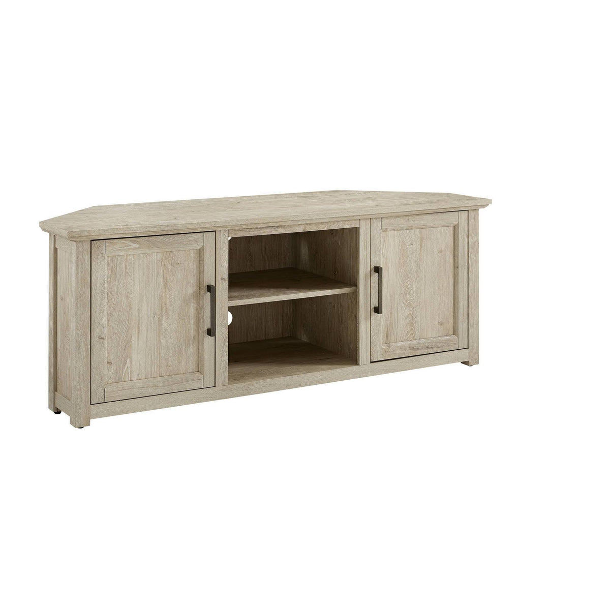 Corner TV Stand Frosted Oak H3959