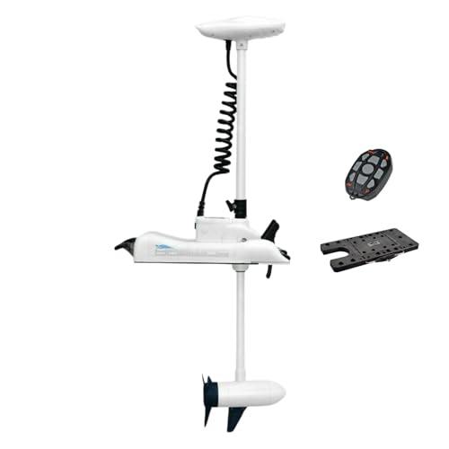 12V 55LB 48 Inch Shaft Bow Mount Electric Trolling Motor with Remote Control I51384