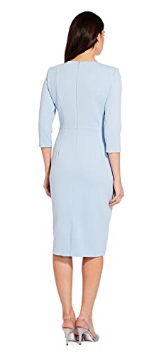 Bow Sheath Dress with Three Quarter Sleeves K1692