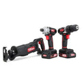 20V Max Cordless Drill Impact Driver Reciprocating Saw Combo Kit 3-Tool Set S8862