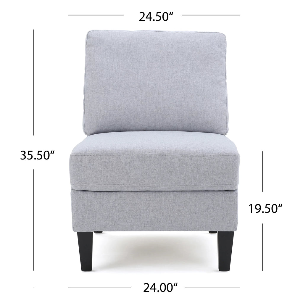 Light Gray Fabric 5 Seater Sectional Sofa with Storage Ottoman Q845238