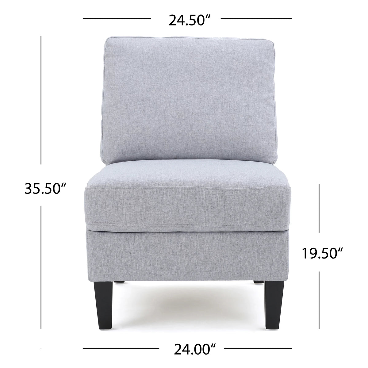 Light Gray Fabric 5 Seater Sectional Sofa with Storage Ottoman Q845238