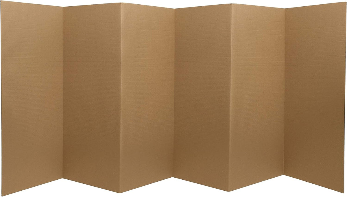 3 ft. Tall Brown 3 Panels Room Divider J83723
