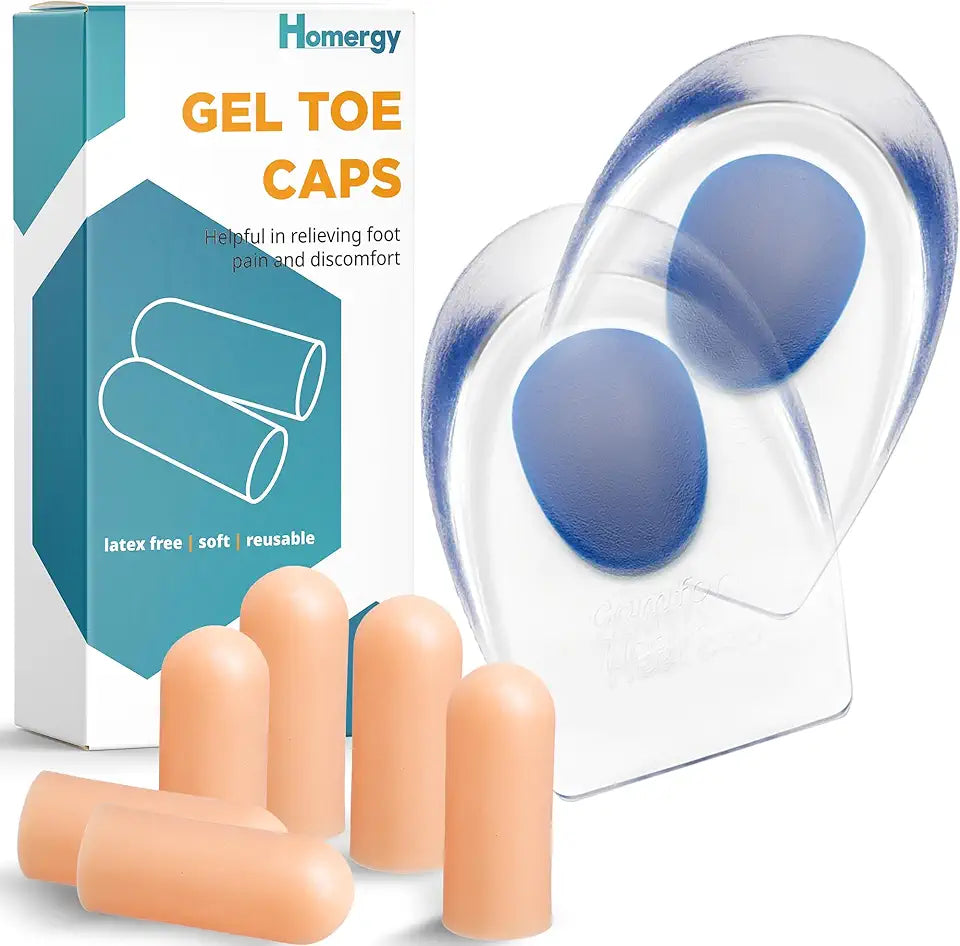 Gel Silicone Heel Cups 2 Pack Size L Toe Protectors E506956