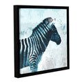 Zebra Gallery Wrapped Floater-framed Canvas 24x24 Y90422