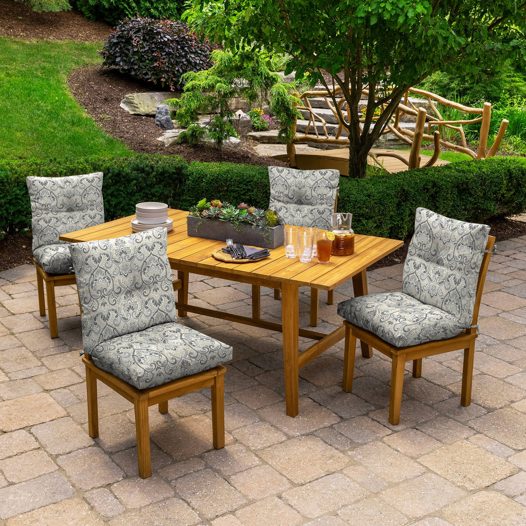 Outdoor Plush Tufted Blowfill Dining Chair Cushion 21 x 40 G565