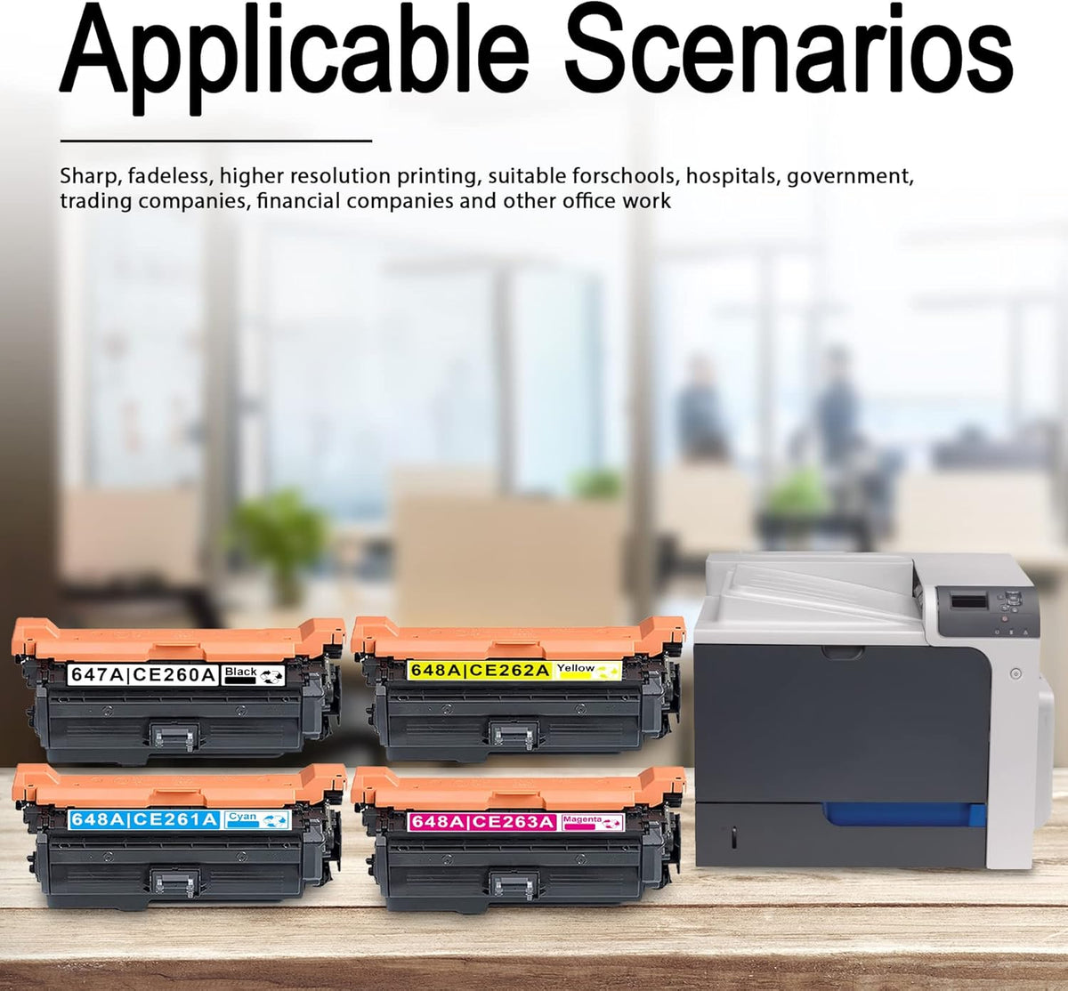 4 Pack Compatible Remanufactured Toner Cartridge Replacement K525534