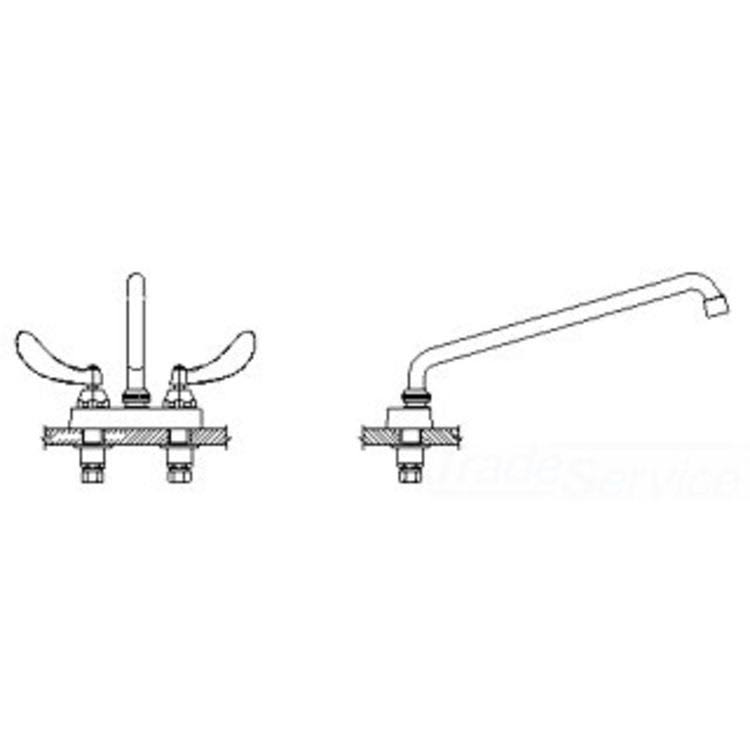 Commercial 4 in Cast Deckmount C30115