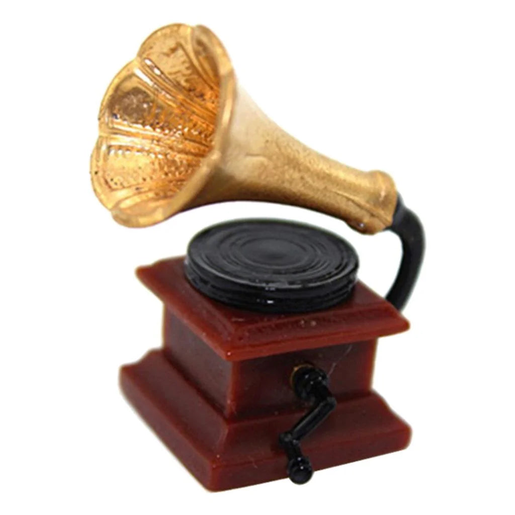 Mini Phonograph for 1:12 Dollhouse Furniture Accessory I767