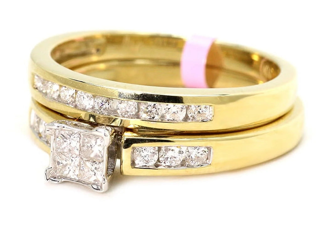 10K Yellow Gold Diamond Engagement Ring S405488