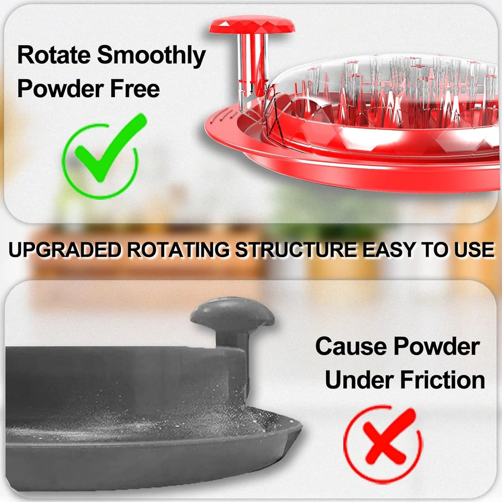 Chicken Shredder with Handles and Non-Skid Base, Dishwasher Safe - Red W2890