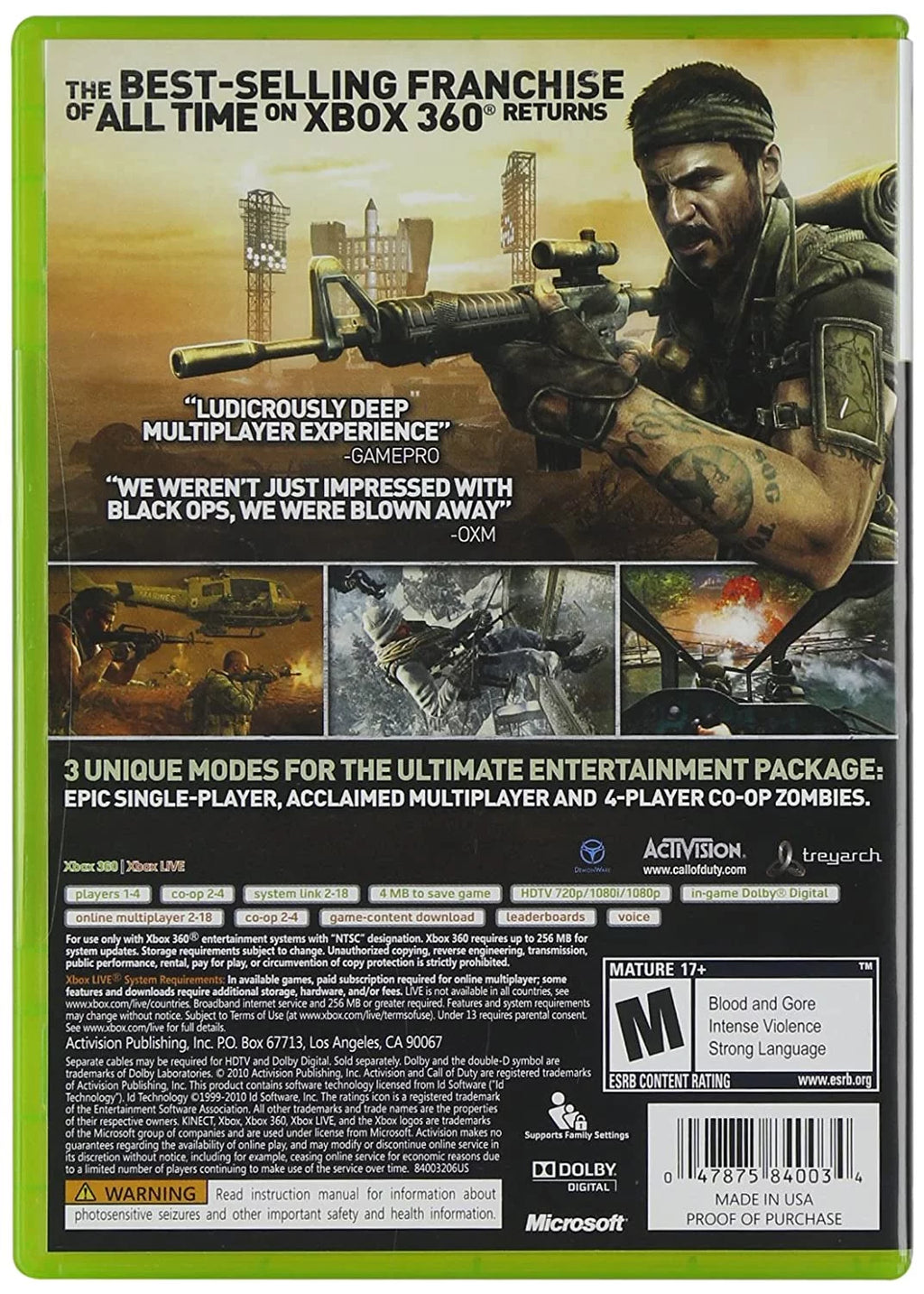 Call of Duty: Black Ops - Xbox 360 E497620