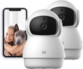 2pc Pan-Tilt Dome Security Camera with Night Vision J45744