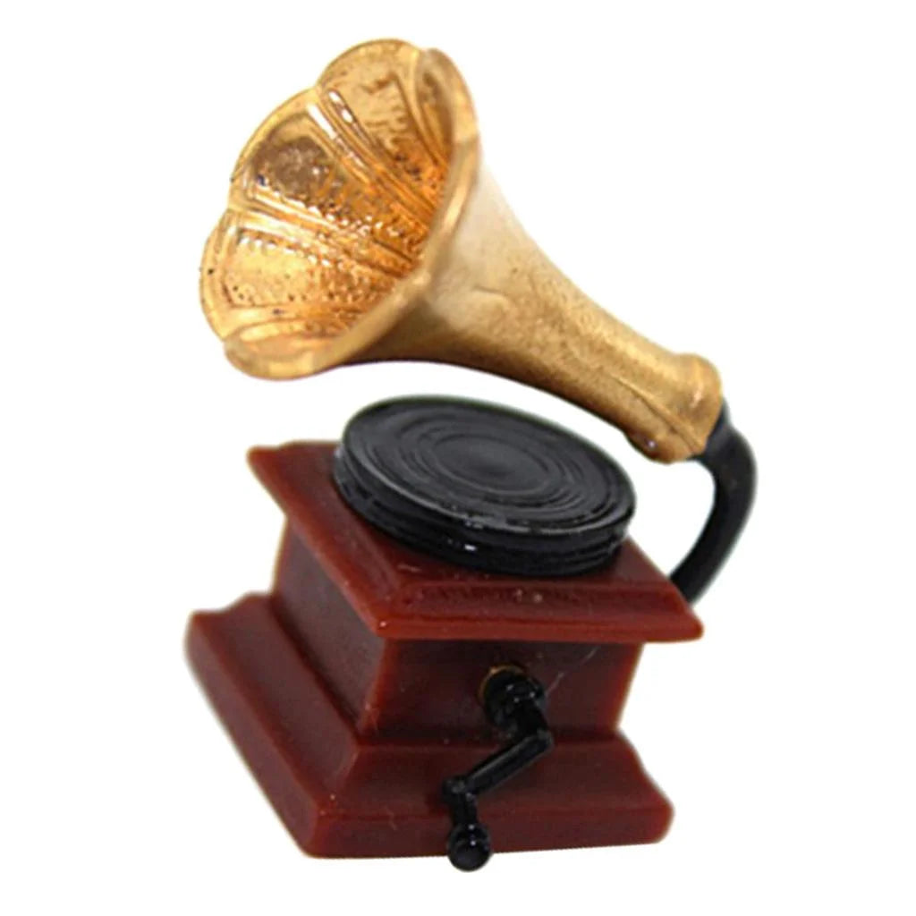 Mini Phonograph for 1:12 Dollhouse Furniture Accessory I767