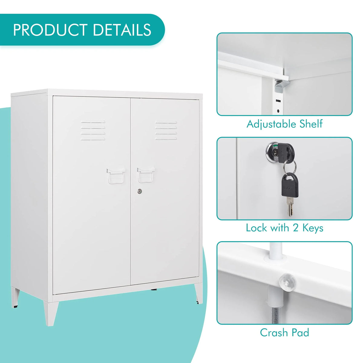 Metal Locker with 2 Doors F60640