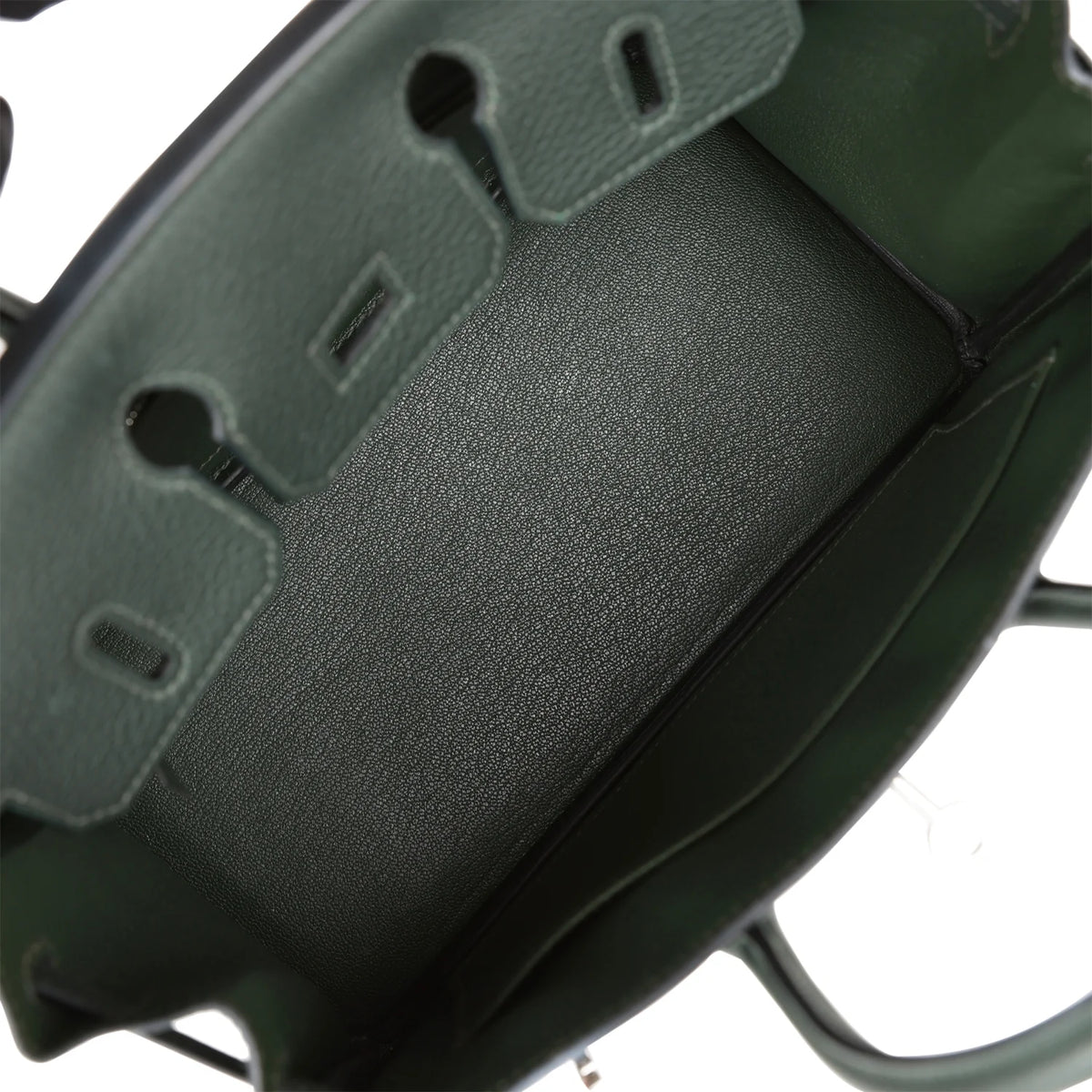 Birkin 25 Vert Fonce Togo Palladium Hardware U766741
