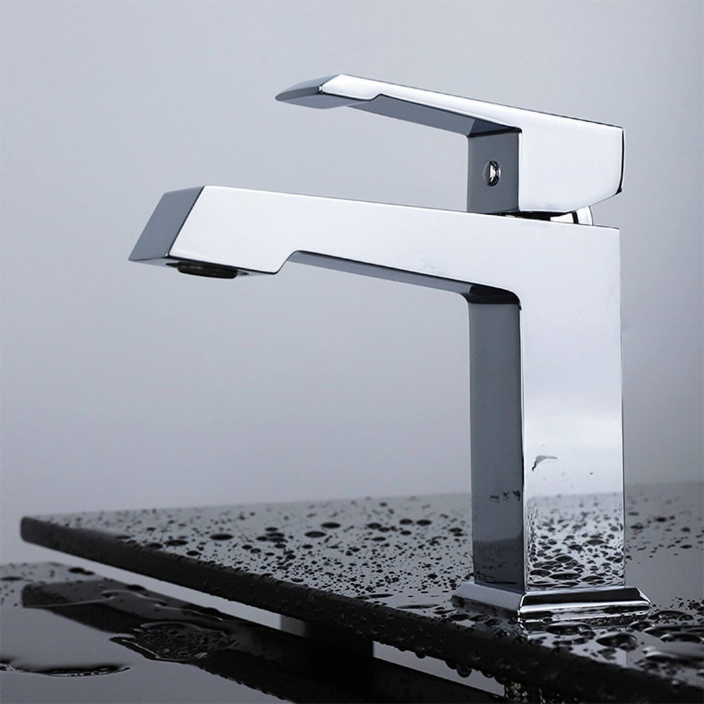 Chrome Brass Single Hole Bathroom Faucet G551
