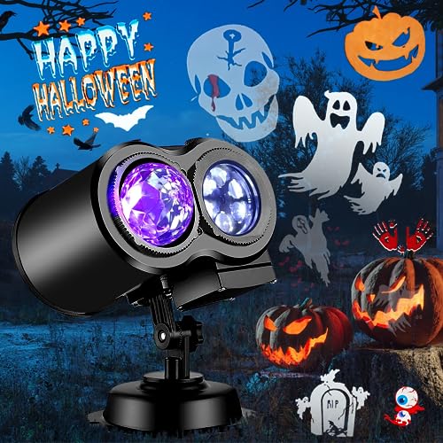 Halloween Projector Lights with 19 HD Replaceable Slides J400743