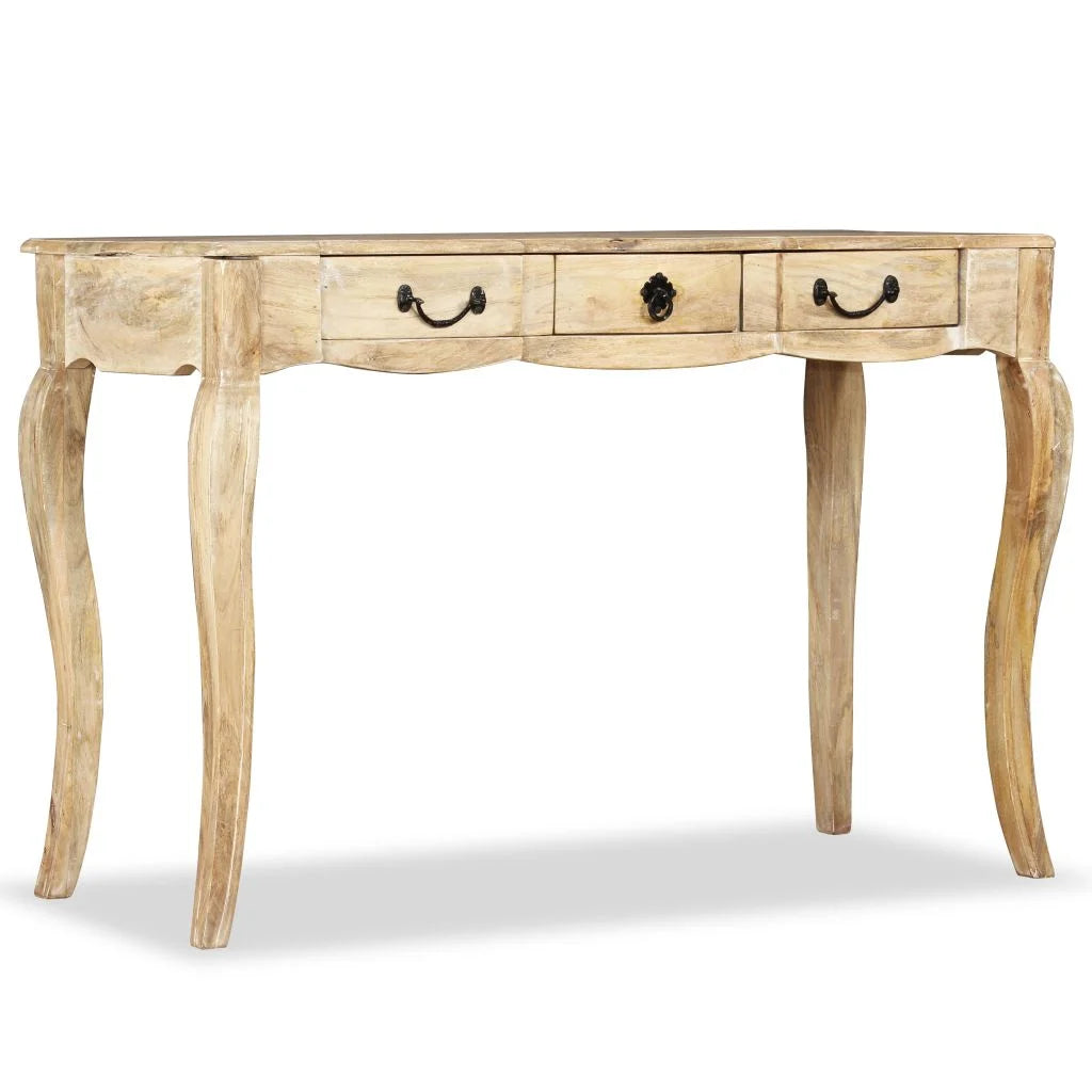 Console Table with 3 Storage Drawers Mango Wood V4852