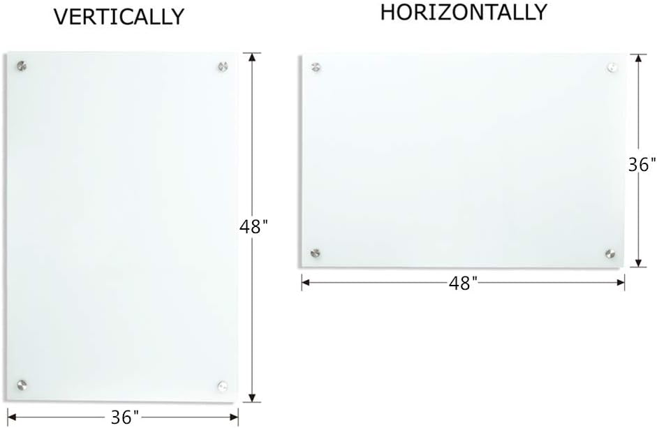 Glass Whiteboard 4' x 3' J80690