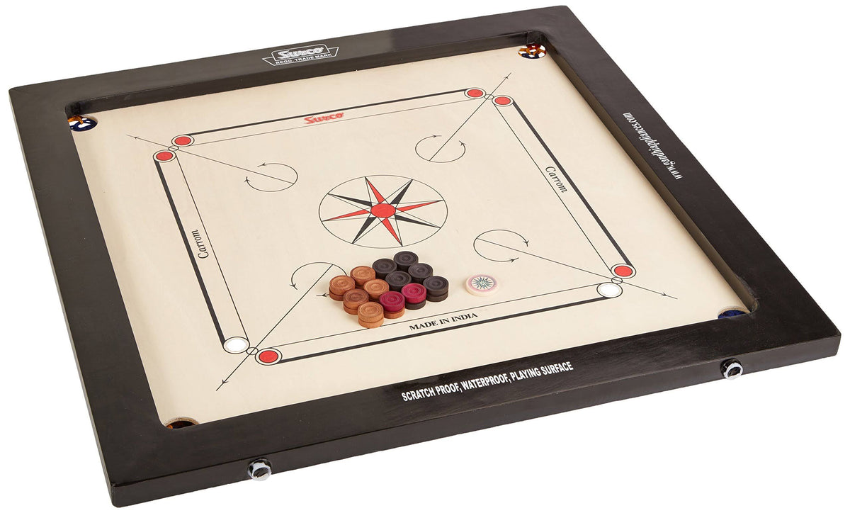Vintage Carrom Board with Coins and STRIKER I599138