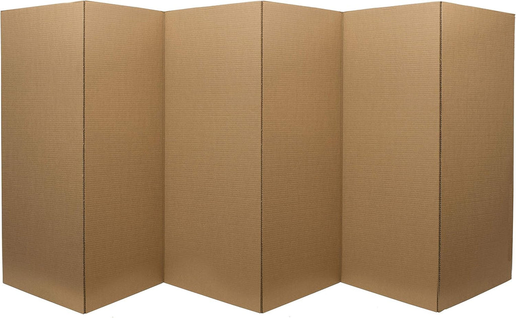 3 ft. Tall Brown 3 Panels Room Divider J83723