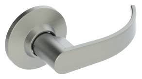 Polished Brass Lever Round Rose Passage Set L210475