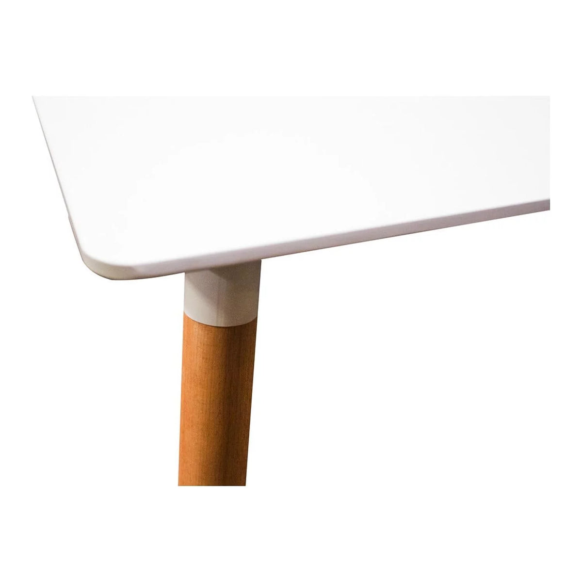 White Solid Wood Dining Table N490314