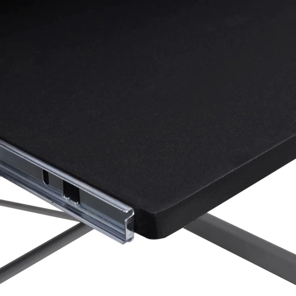 Black Computer Desk With Pull Out Keyboard Tray M229289