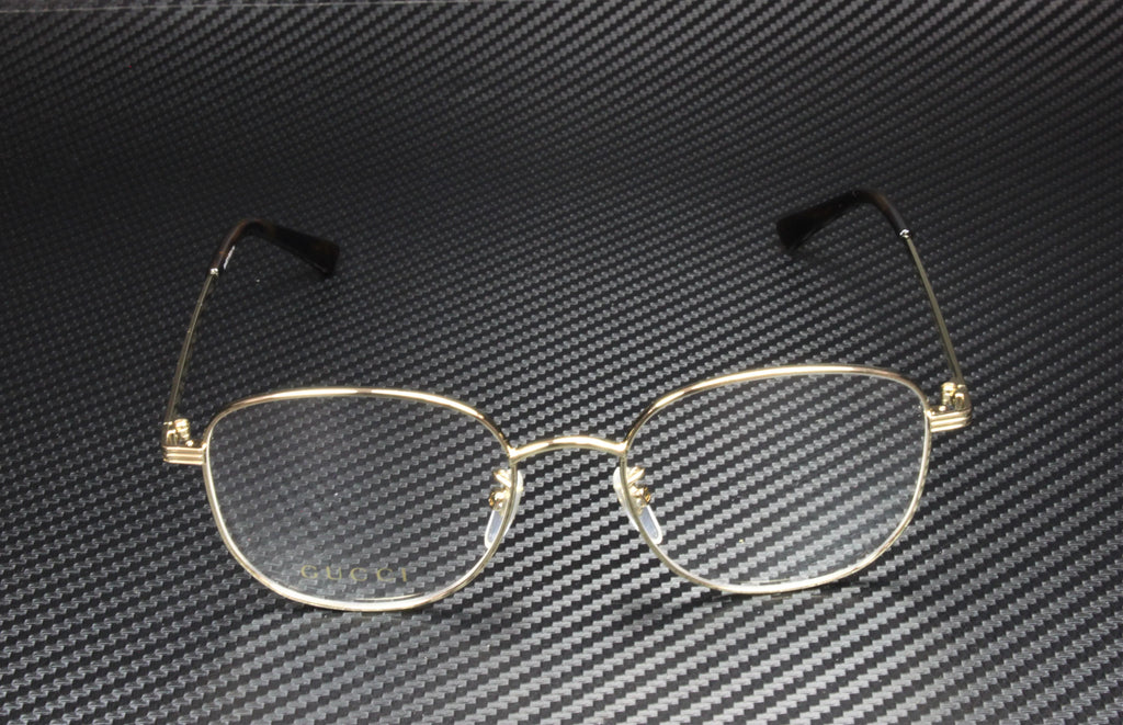 Gold Round Oval Eyeglasses N520