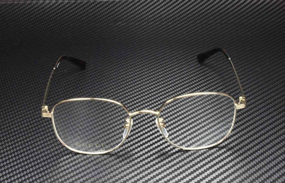 Gold Round Oval Eyeglasses N520
