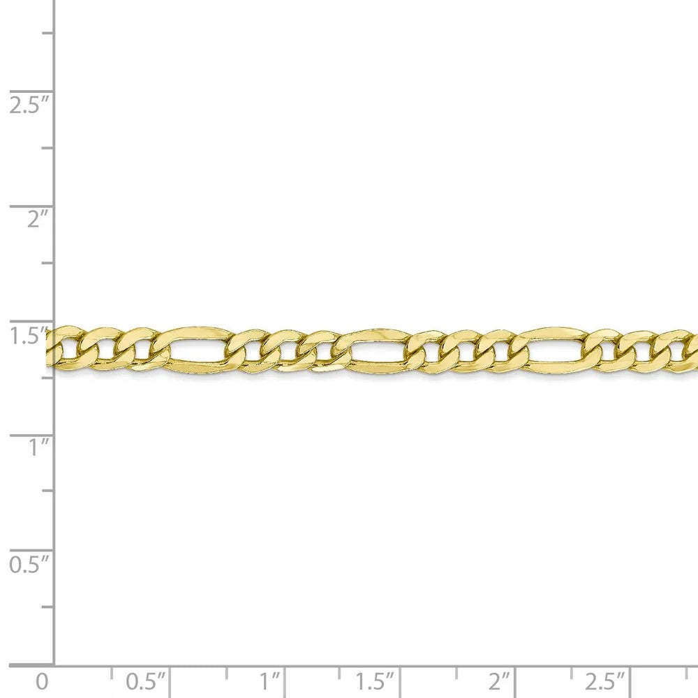 10kt Yellow Gold 20 inch Figaro Chain with Lobster Clasp I149645