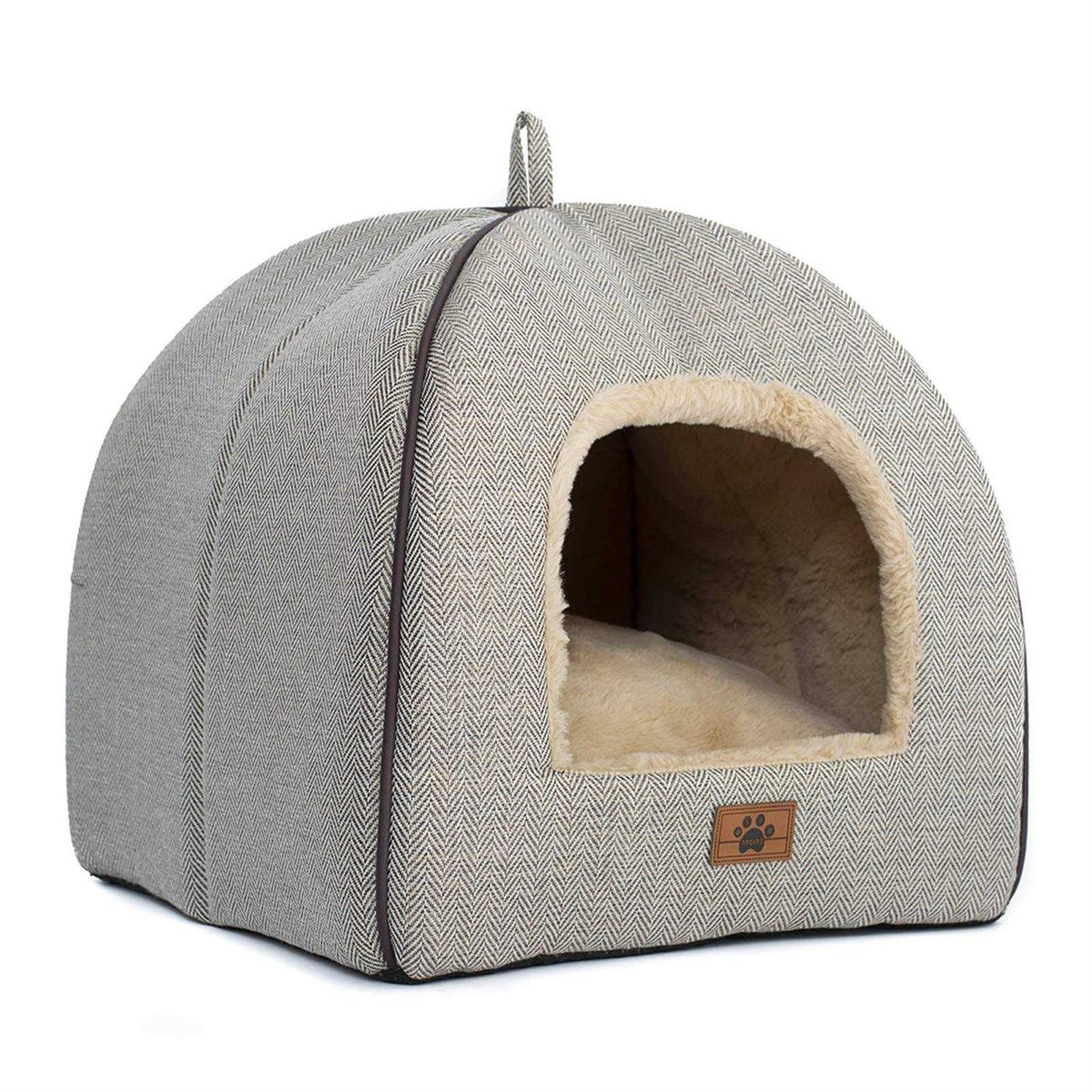 Cat Bed Tent with Removable Washable Cushioned Pillow M8541