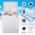 White Single Door Horizontal Freezer, 143L / 5.0 CU.FT B593082