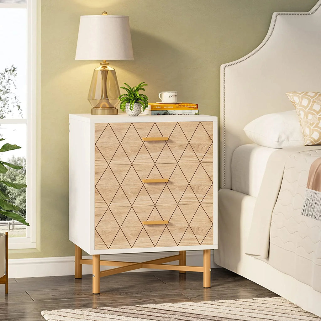3-Drawer Nightstand Set of 2 I426813