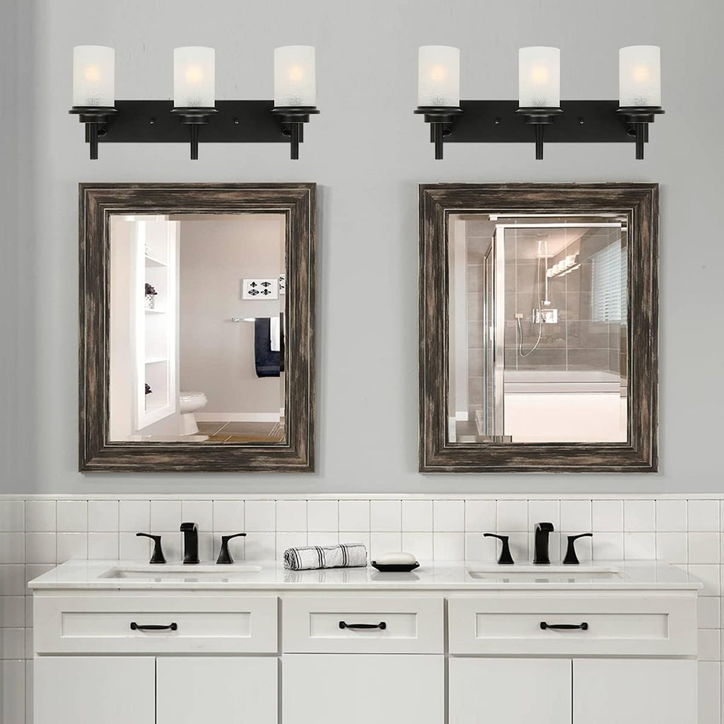 3 Light Black Bathroom Vanity Wall Mount Light K29823
