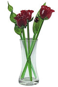 Decorative Glass Flower Bouquet with Vase Q292803