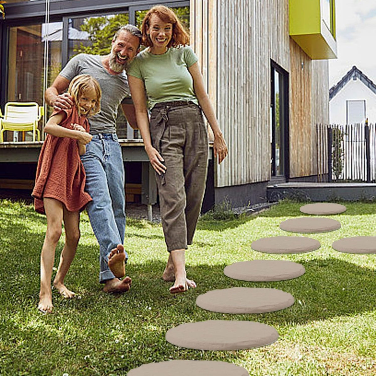 Beige Limestone Resin Garden Stepping Stones S210