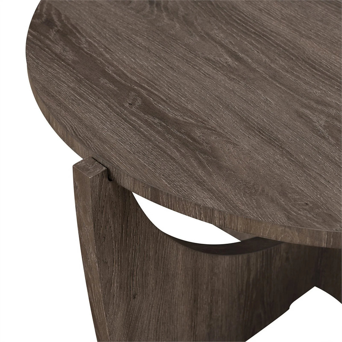 28" Round Wood Coffee Table F161419