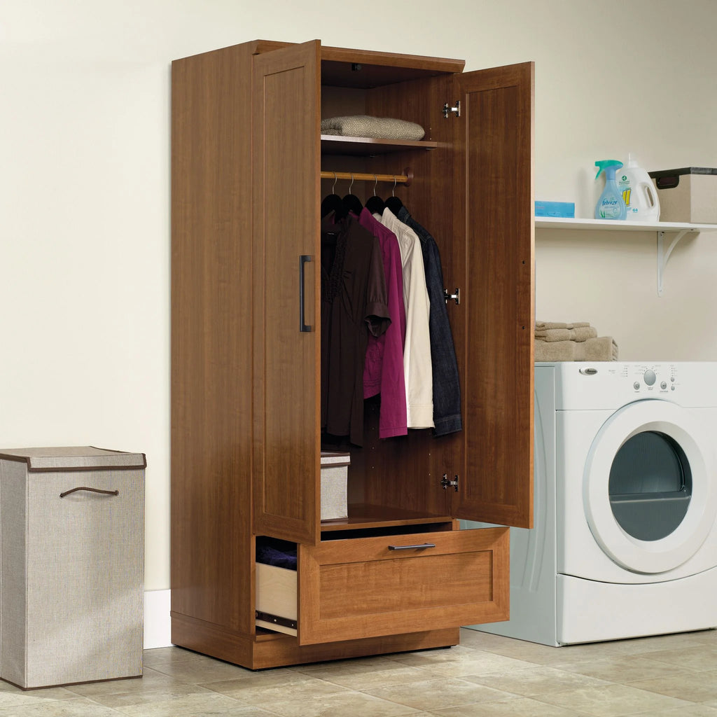 Sienna Oak Finish Wardrobe/Storage Cabinet K3361