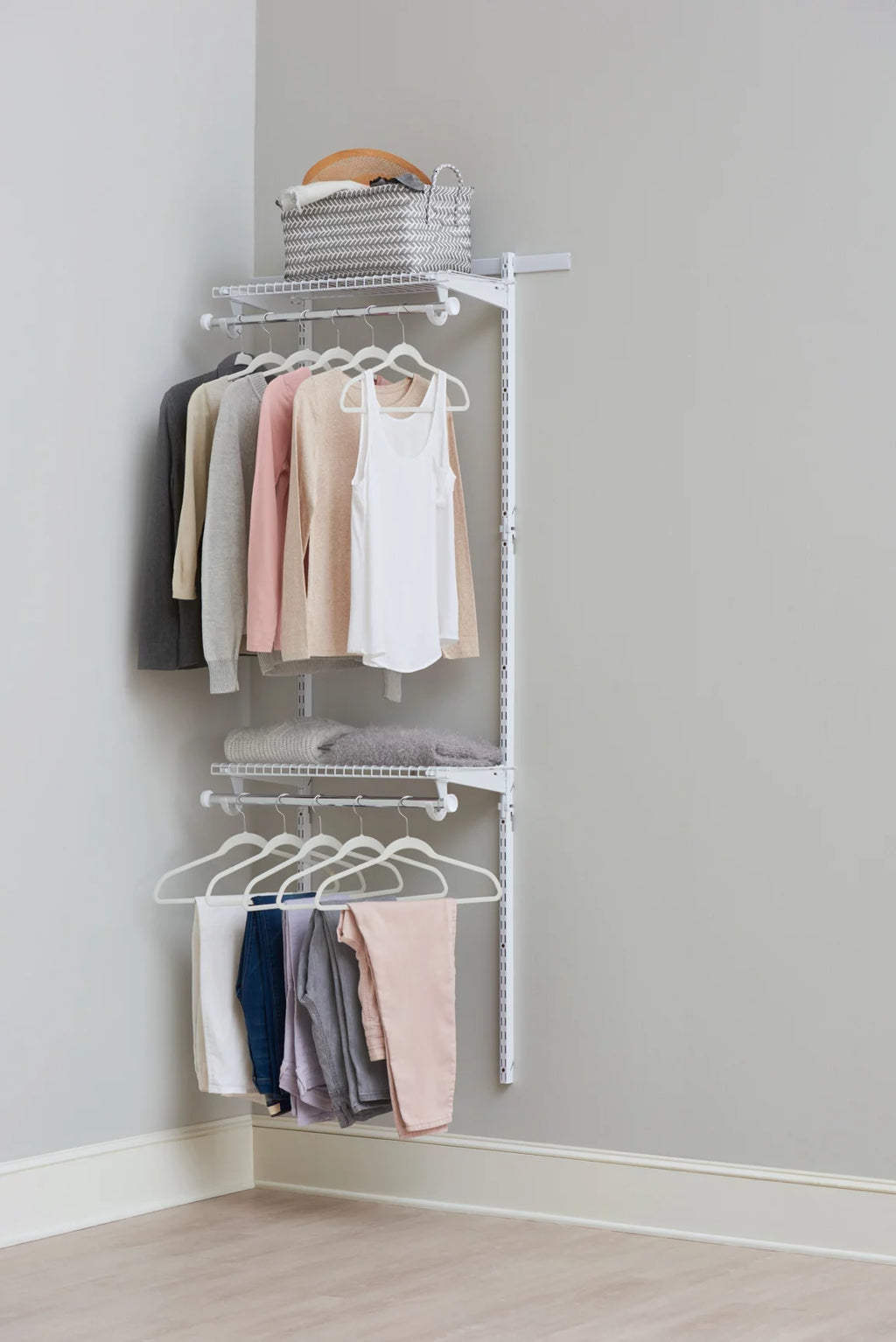 Steel Expandable Closet Kit, White R30391