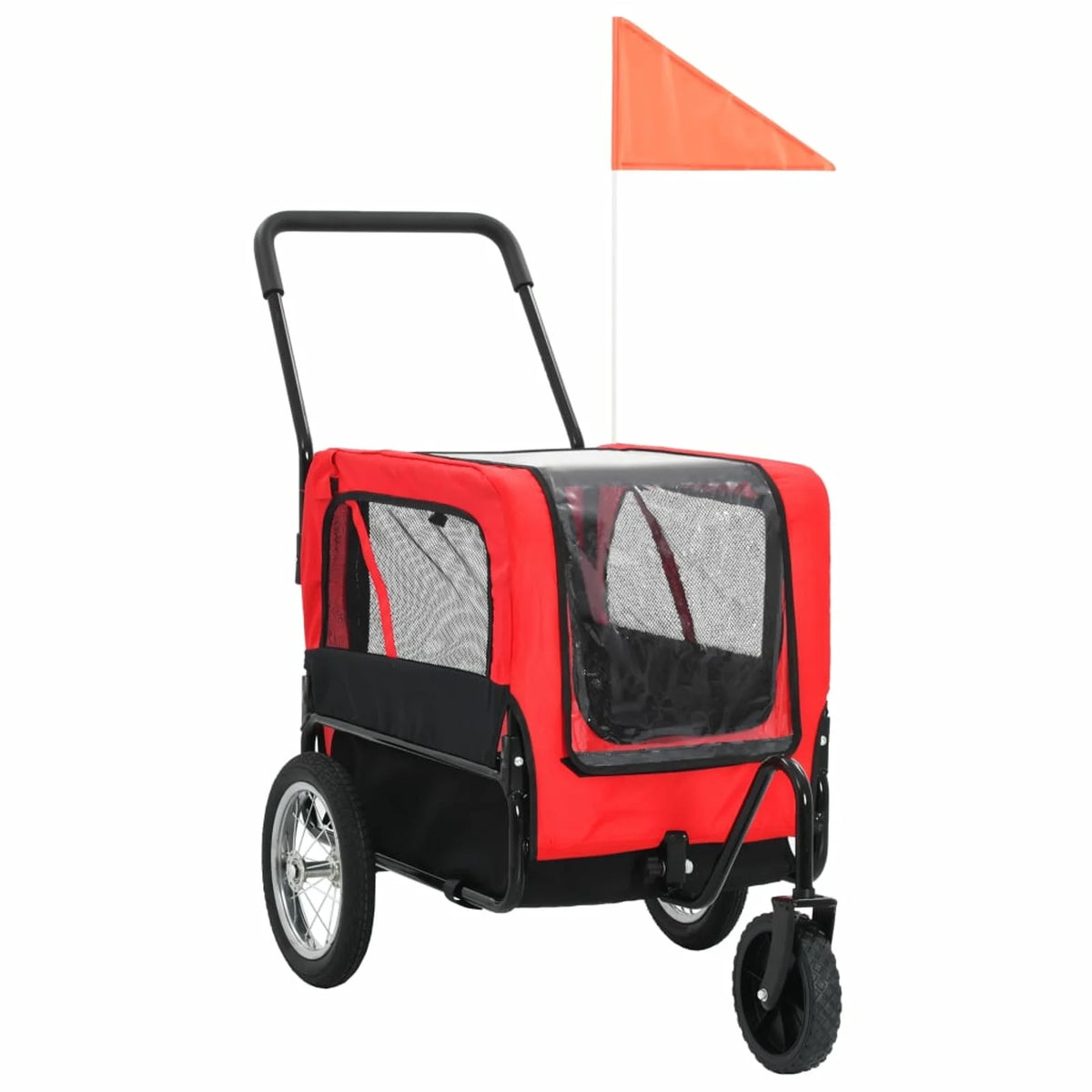 Red and Black Pet Bike Trailer Jogging Stroller D724