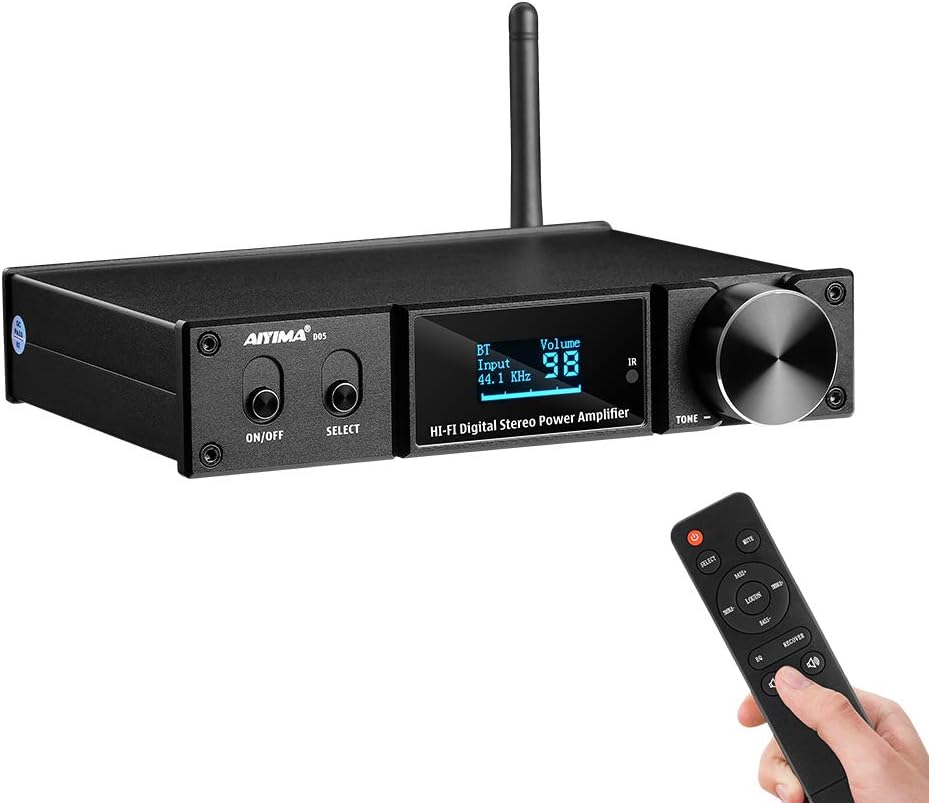 Bluetooth 5.0 Power Amplifier 150 Watt x 2 Stereo 2.1 CH Class D Amp L721066